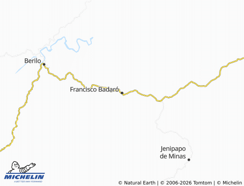 Carte MICHELIN Francisco Badaró - ViaMichelin