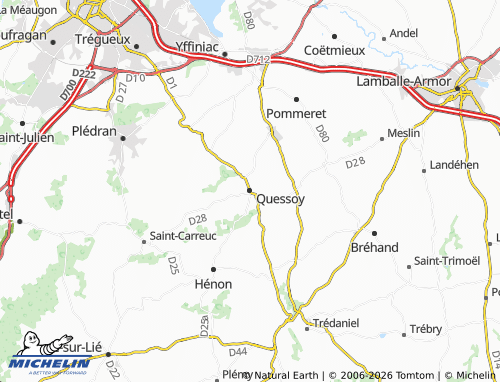 MICHELIN Quessoy map - ViaMichelin