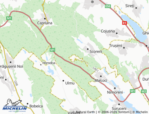 MICHELIN Condrița map - ViaMichelin