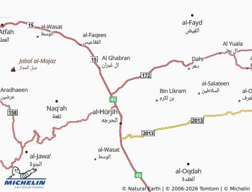 MICHELIN-Landkarte al-Zuhour - ViaMichelin