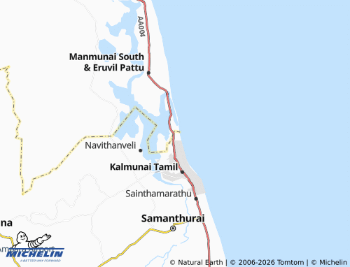 Mappa MICHELIN Periyaneelavanai 01B - ViaMichelin