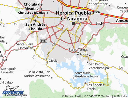 MICHELIN-Landkarte Residencial Arboledas del Pedregal - ViaMichelin