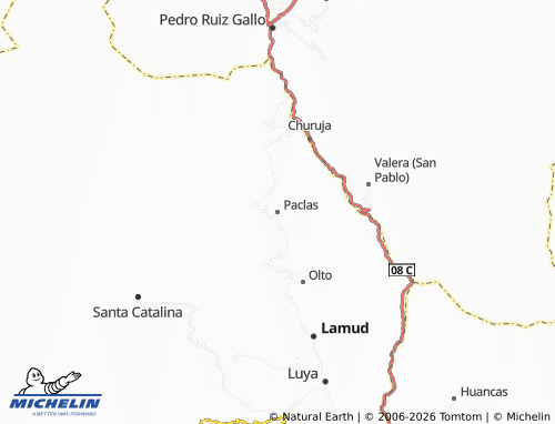MICHELIN Paclas map - ViaMichelin