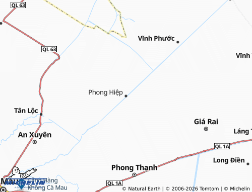 Mapa MICHELIN Phong Thạnh Tây B - ViaMichelin