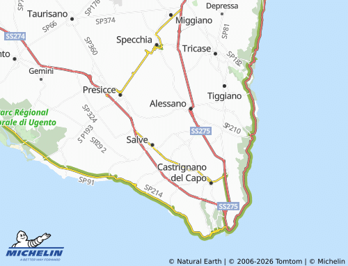 Mapa MICHELIN Ruggiano - ViaMichelin