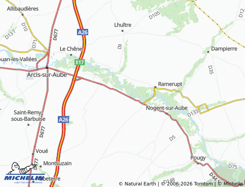 Mappa MICHELIN Ortillon - ViaMichelin
