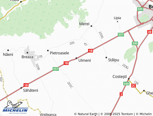 MICHELIN Ulmeni map - ViaMichelin