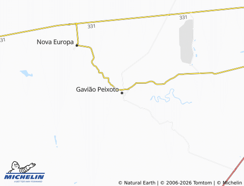 Mapa MICHELIN Gavião Peixoto - ViaMichelin