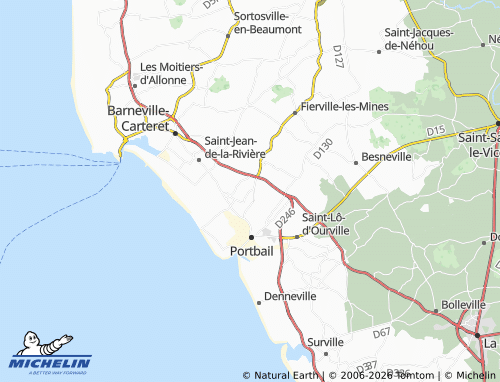 MICHELIN Bosqueville map - ViaMichelin