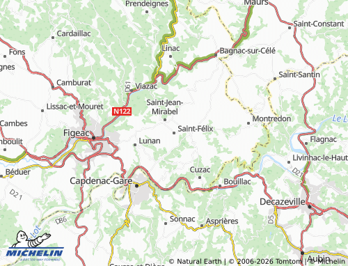 Mappa MICHELIN Saint-Félix - ViaMichelin