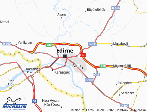 MICHELIN Barutluk map - ViaMichelin