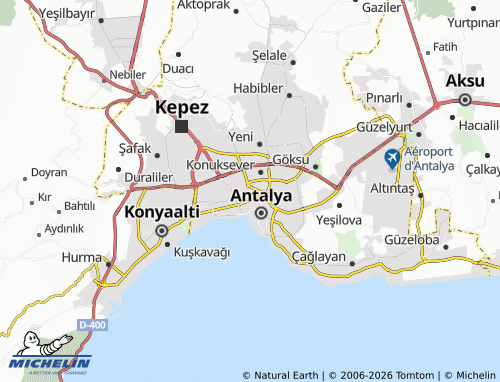 Mappa MICHELIN Muratpaşa - ViaMichelin
