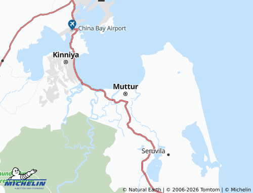 Carte MICHELIN Muthur Central - ViaMichelin