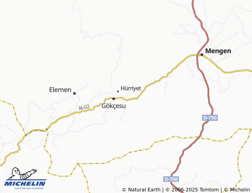 MICHELIN Çakırlar map - ViaMichelin