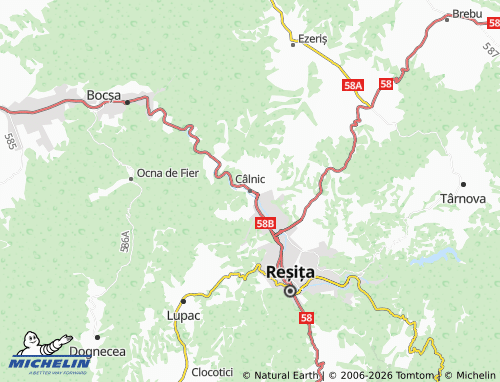 MICHELIN Câlnic map - ViaMichelin