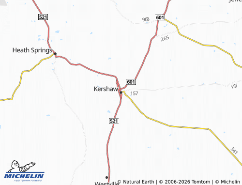 Carte MICHELIN Kershaw - ViaMichelin