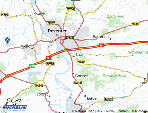 MICHELIN Epse map - ViaMichelin