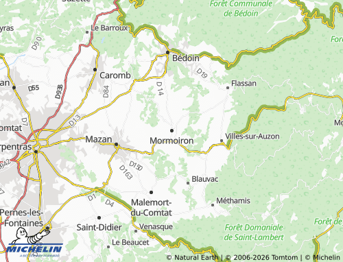 MICHELIN Mormoiron map - ViaMichelin