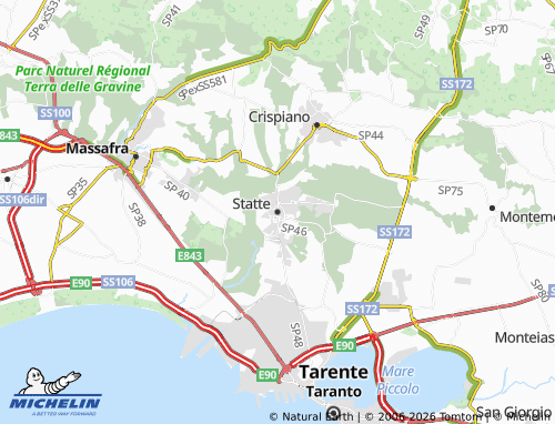 Mappa MICHELIN Statte - ViaMichelin