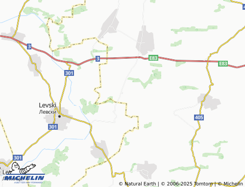 MICHELIN Chervena map - ViaMichelin