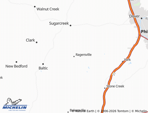 Mappa MICHELIN Ragersville - ViaMichelin