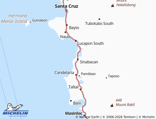MICHELIN Sinabacan map - ViaMichelin