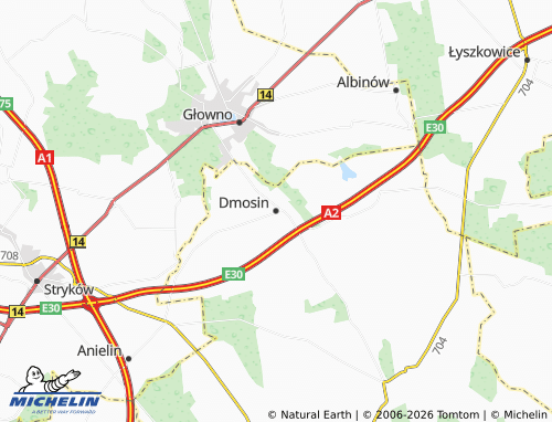 MICHELIN Dmosin map - ViaMichelin