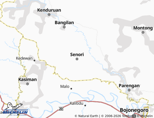 MICHELIN Senori map - ViaMichelin