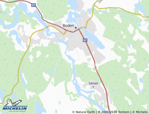 MICHELIN-Landkarte Bodsvedjan - ViaMichelin