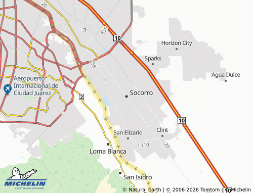 Mappa MICHELIN Socorro - ViaMichelin