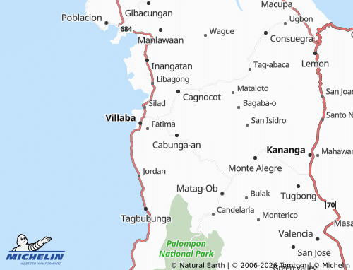 MICHELIN Cabunga-an map - ViaMichelin