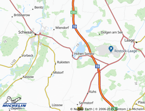 MICHELIN Hohen Sprenz map - ViaMichelin