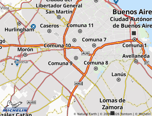 Mapa MICHELIN Comuna 9 - ViaMichelin