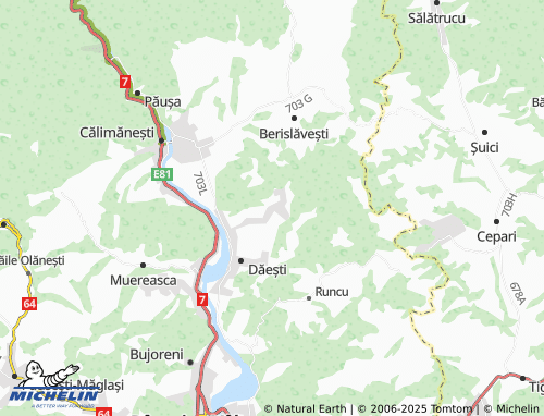 Mappa MICHELIN Băbuești - ViaMichelin
