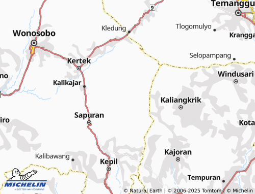 MICHELIN Banyumudal map - ViaMichelin