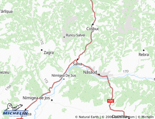 MICHELIN Salva map - ViaMichelin