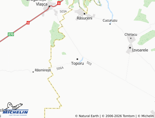 Mapa MICHELIN Toporu - ViaMichelin