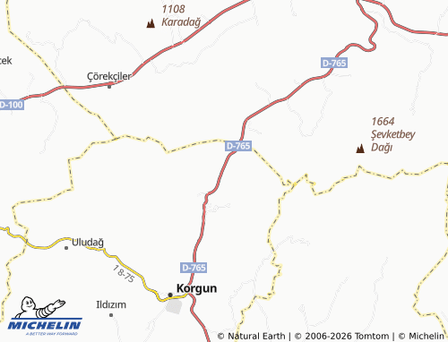 MICHELIN Kesecik map - ViaMichelin