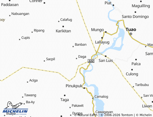 MICHELIN Daga map - ViaMichelin