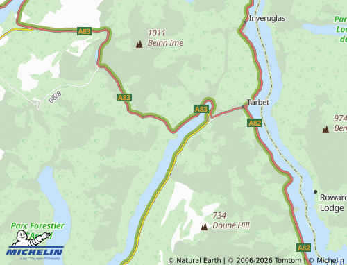 Mappa MICHELIN Ardgartan - ViaMichelin