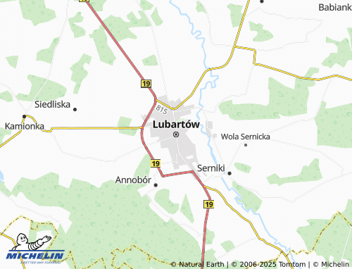 MICHELIN Lubartów map - ViaMichelin