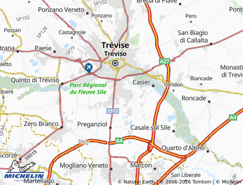 MICHELIN Dosson map - ViaMichelin