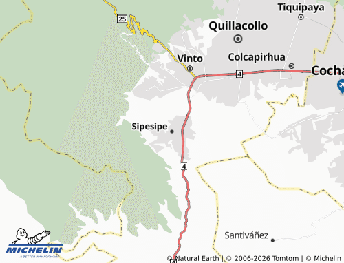 MICHELIN Sipesipe map - ViaMichelin