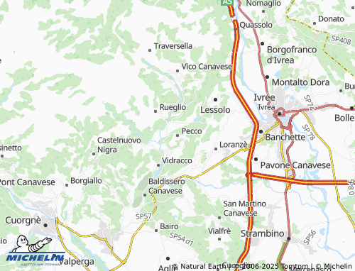 MICHELIN Pecco map - ViaMichelin