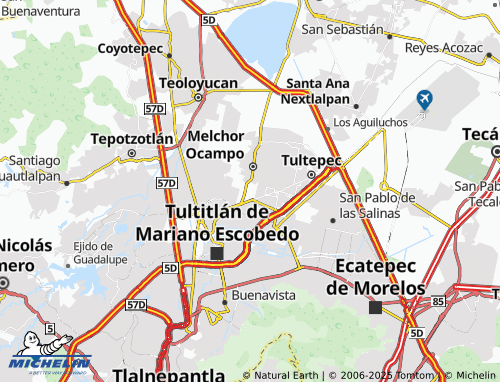 Mapa MICHELIN Joyas de Cuautitlán - ViaMichelin