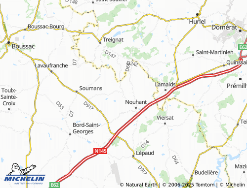 MICHELIN Bellefaye map - ViaMichelin