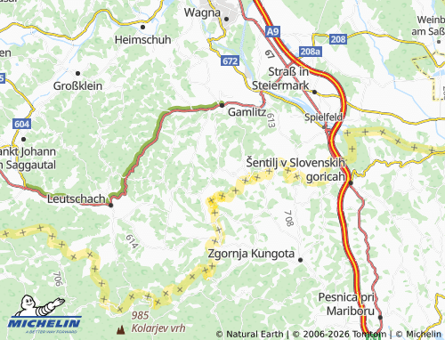 MICHELIN Sulztal an der Weinstraße map - ViaMichelin