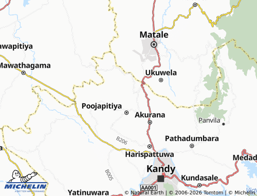 Mappa MICHELIN Watagoda - ViaMichelin