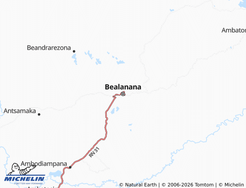 MICHELIN Bealanana map - ViaMichelin