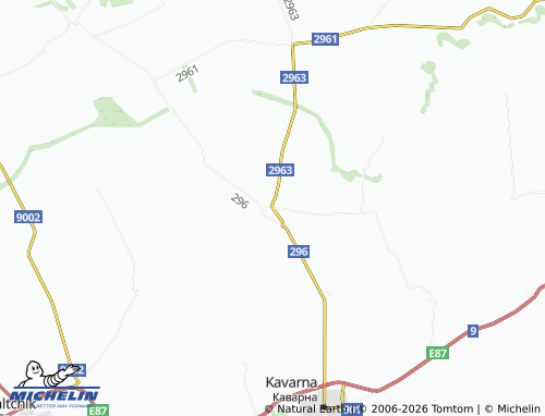 Mapa MICHELIN Vranino - ViaMichelin